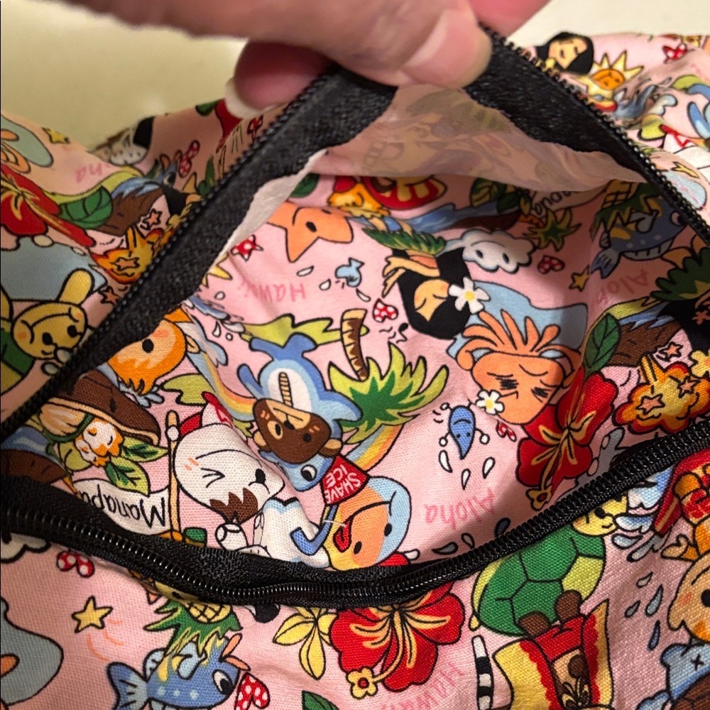 Vibrant Kids Drawstring Backpack with Playful Characters - Picture 5 of 8